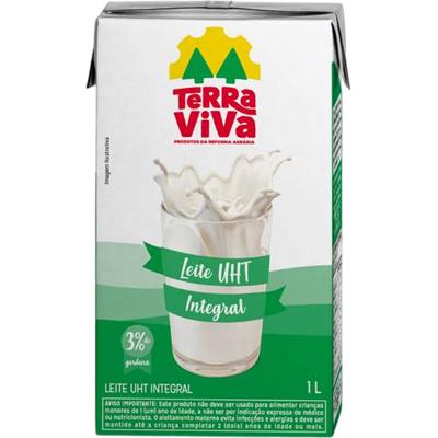 LEITE UHT INTEGRAL LONGA VIDA TERRA VIVA 1L