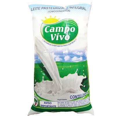 LEITE PASTEURIZADO INTEGRAL CAMPO VIVO 1L