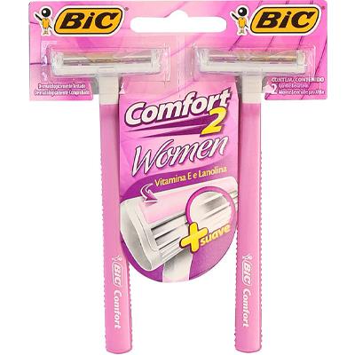 APARELHO DE BARBEAR COMFORT 2 WOMEN BIC 2UN 