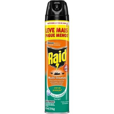 INSETICIDA AEROSSOL SEM PERFUME RAID 420ML