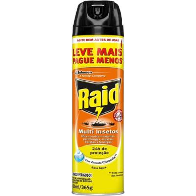 INSETICIDA AEROSSOL ÓLEO DE CITRONELA RAID 420ML
