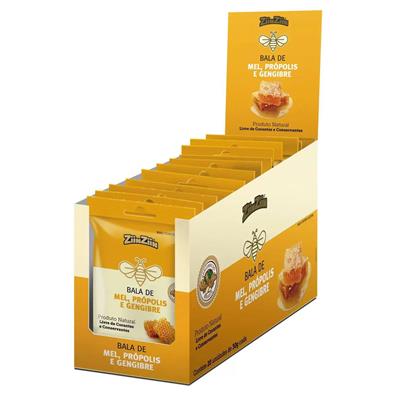 BALAS MEL/PROPOLIS/GENGIBRE (DURA) DISPLA ZIINZIIN