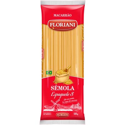 MACARRÃO DE SÊMOLA ESPAGUETE 8 FLORIANI 500G