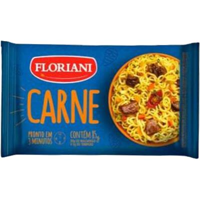 MACARRÃO INSTANTÂNEO SABOR CARNE FLORIANI 85G