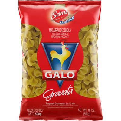 MACARRÃO DE SÊMOLA GRAVATA GALO 500G