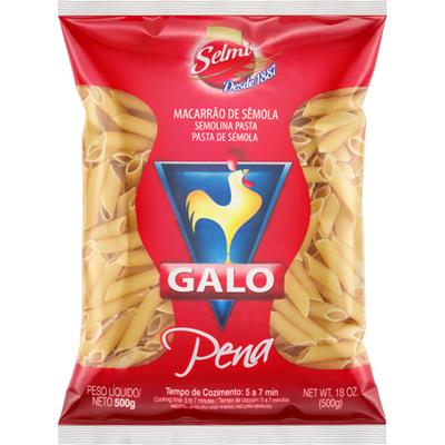 MACARRÃO DE SÊMOLA PENA GALO 500G