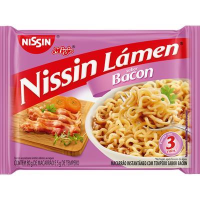 MACARRÃO INSTANTÂNEO SABOR BACON NISSIN 85G