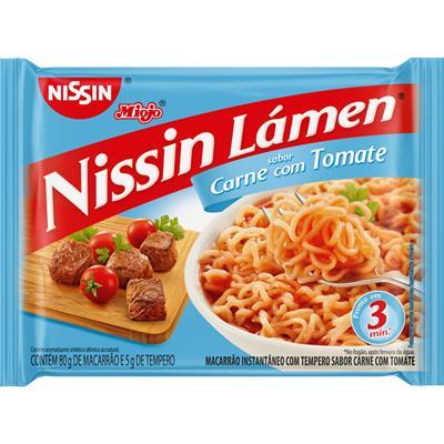 MACARRÃO INSTANTÂNEO DE CARNE E TOMATE NISSIN 85G