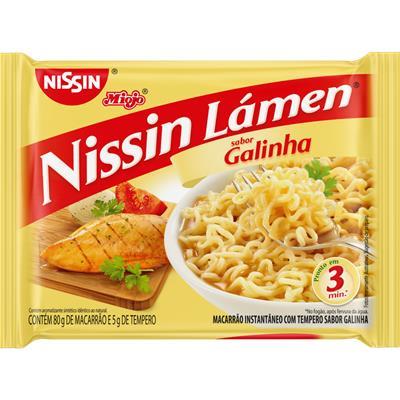 MACARRÃO INSTANTÂNEO SABOR GALINHA NISSIN 85G