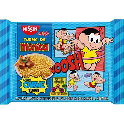 MACARRÃO DE CARNE SUAVE TURMA DA MÔNICA NISSIN 85G