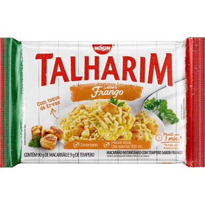 MACARRÃO INSTANTÂNEO TALHARIM FRANGO NISSIN 99G