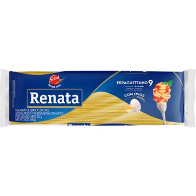 MACARRÃO COM OVOS ESPAGUETINHO 9 RENATA 500G