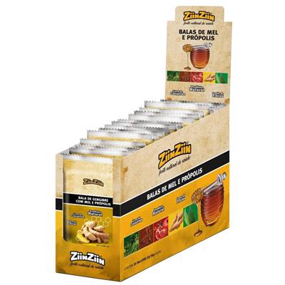 BALAS MEL/PROPOLIS MASTIGAVEL DISPLAY 20X ZIINZII