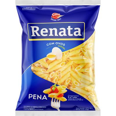 MACARRÃO DE SÊMOLA COM OVOS PENNE RENATA 500G