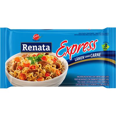 MACARRÃO INSTANTÂNEO LÁMEN CARNE RENATA 85G
