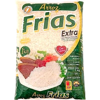 ARROZ BRANCO EXTRA TIPO 1 FRIAS 1KG