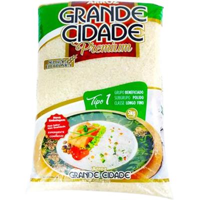 ARROZ BRANCO TIPO 1 PREMIUM GRANDE CIDADE 5KG