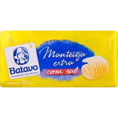 MANTEIGA EXTRA COM SAL BATAVO 200G
