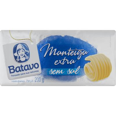 MANTEIGA SEM SAL BATAVO 200G