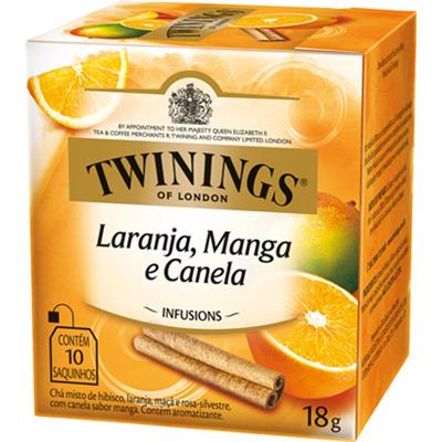 CHÁ MISTO LARANJA, MANGA E CANELA TWININGS 18G
