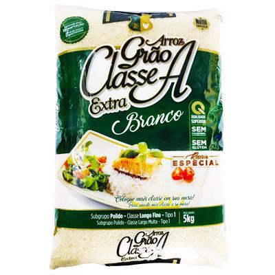 ARROZ BRANCO TIPO 1 GRÃO EXTRA CLASSE A 5KG