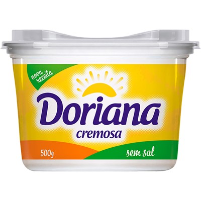 MARGARINA CREMOSA SEM SAL DORIANA 500G