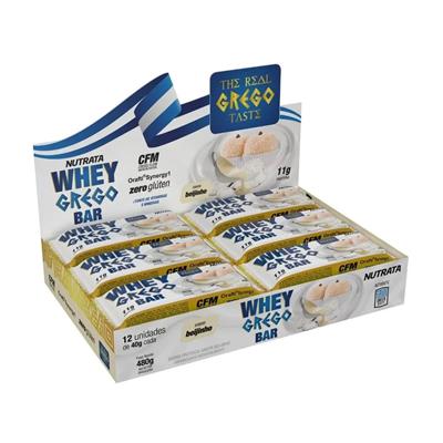 WHEY BAR GREGO CAIXA 12UN NUTRATA