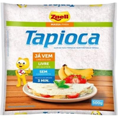 MASSA PARA TAPIOCA UMEDECIDA SEM GLÚTEN ZAELI 500G