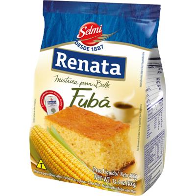 MISTURA PARA BOLO SABOR FUBÁ RENATA 400G