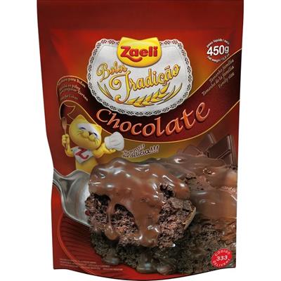 MISTURA PARA BOLO SABOR CHOCOLATE ZAELI 450G