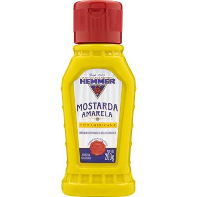 MOSTARDA AMARELA TIPO AMERICANA HEMMER 200G