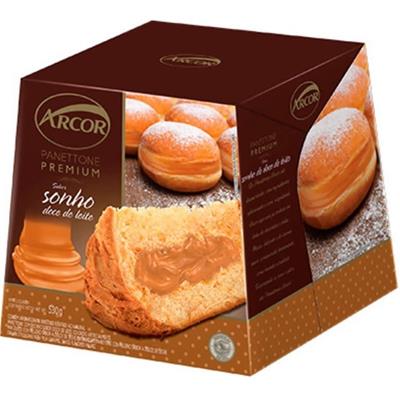 PANETONE PREMIUM SONHO DOCE DE LEITE ARCOR 530G