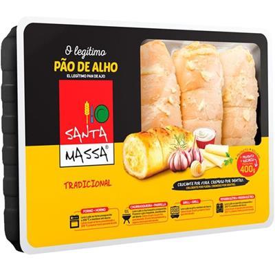 PÃO DE ALHO TRADICIONAL SANTA MASSA 400G