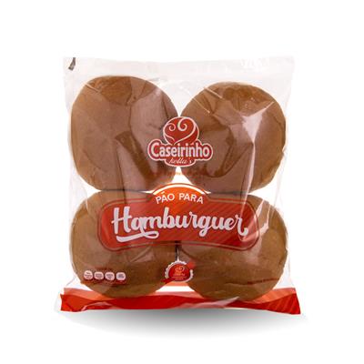 PÃO CASEIRINHO HAMBÚRGUER PACOTE 350G 