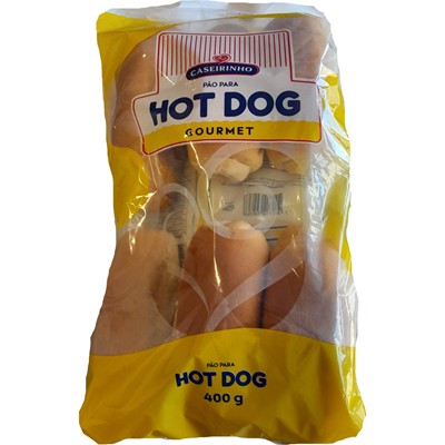 PÃO PARA HOT DOG GOURMET CASEIRINHO 400G