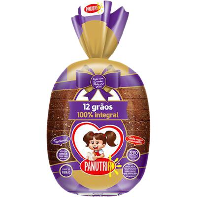 PÃO INTEGRAL 12 GRÃOS PANUTRIR 500G