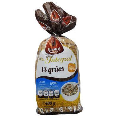 PÃO INTEGRAL 13 GRÃOS ROMA 450G