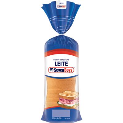 PÃO DE SANDUÍCHE LEITE SEVEN BOYS 450G