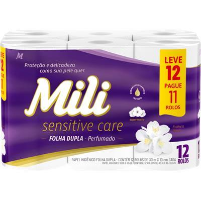 PAPEL HIGIÊNICO PERFUMADO 30M MILI 12UN