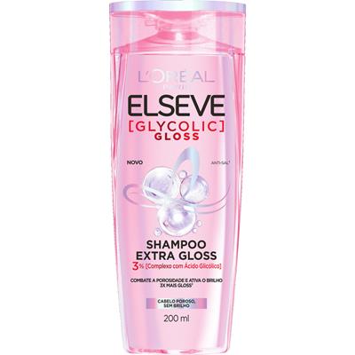 SHAMPOO GLYCOLIC GLOSS L'ORÉAL PARIS ELSEVE 200ML