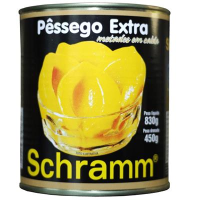 PÊSSEGO EM CALDA SCHRAMM METADE 450G