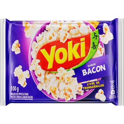 PIPOCA PARA MICRO-ONDAS SABOR BACON YOKI 100G