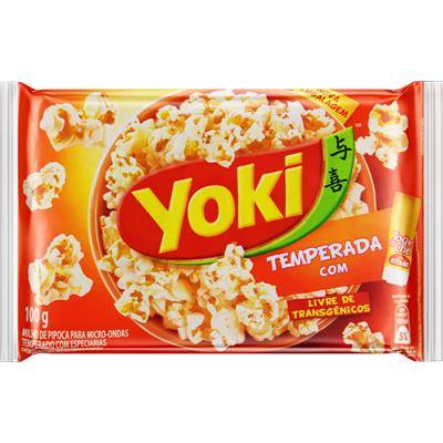 PIPOCA PARA MICRO-ONDAS TEMPERADA YOKI 100G