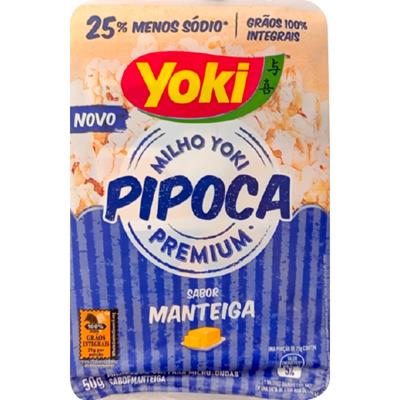 PIPOCA PARA MICRO-ONDAS SABOR MANTEIGA YOKI 50G