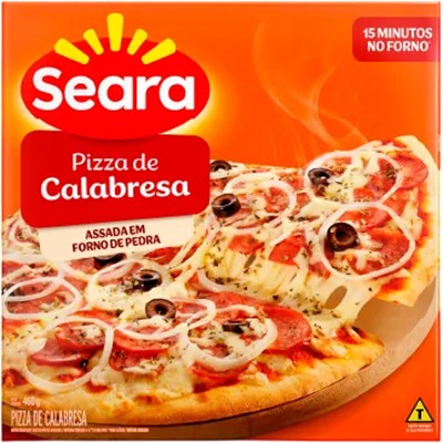 PIZZA DE CALABRES CONGELADA SEARA 460G