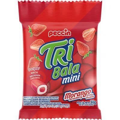 BALA TRIBALA MORANGO PECCIN 30G
