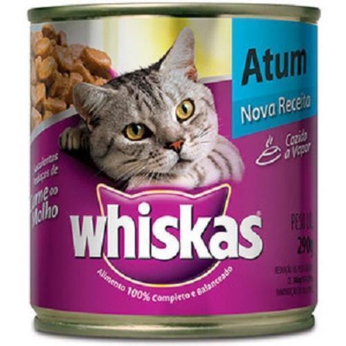 RAÇÃO WHISKAS ADULTO PATÊ DE ATUM 290G