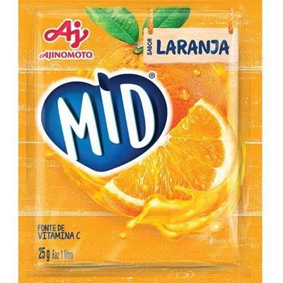 SUCO EM PÓ SABOR LARANJA MID 20G