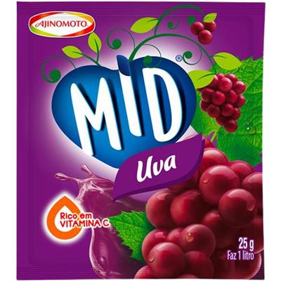 SUCO EM PÓ SABOR UVA MID 25G