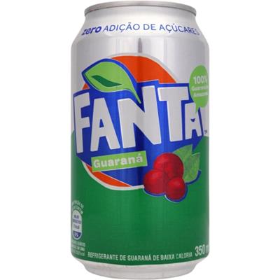REFRIGERANTE DE GUARANÁ ZERO AÇÚCAR FANTA 350ML